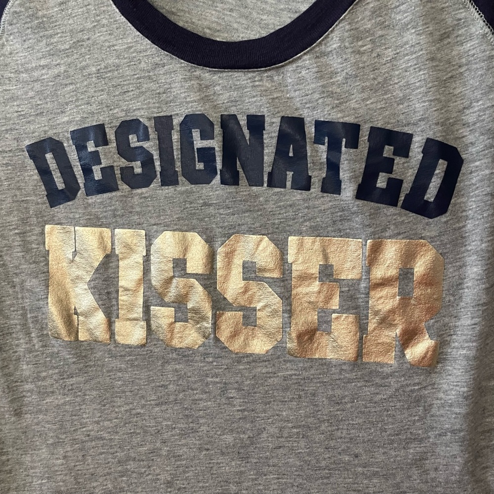 Victoria’s Secret PINK Padres Designated Kisser Baseball Tee LARGE MLB - Picture 2 of 4